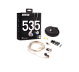 Shure SE535-CL-EFS Внутриканальные наушники вставки 18-19000 Гц, Max.SPL 119 дБ, 36 Ом, три динамических драйвера. Съемный кабель. Прозрачные